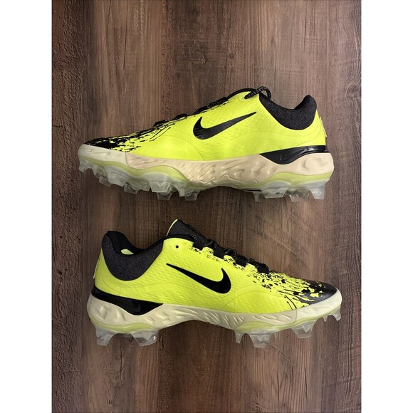 Nike Alpha Huarache Elite 4 MCS Black Volt All Star Men Sz 11.5 Baseball Cleats - Picture 2 of 8